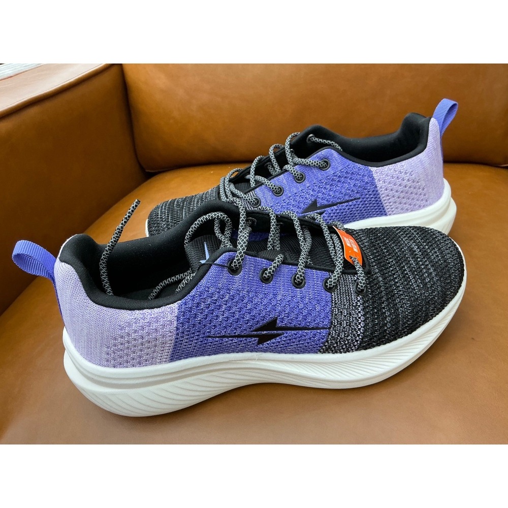 NSD Amble Sneakers Womens 9 EE Black Purple New Wide Width Mesh Athletic Shoes